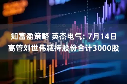 知富盈策略 英杰电气: 7月14日高管刘世伟减持股份合计3000股